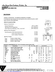 2N3564 datasheet pdf New Jersey Semiconductor