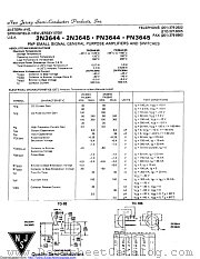 2N3645 datasheet pdf New Jersey Semiconductor