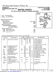 2N3700A datasheet pdf New Jersey Semiconductor