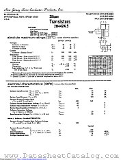 2N4425 datasheet pdf New Jersey Semiconductor