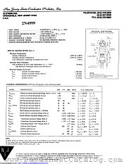 2N4999 datasheet pdf New Jersey Semiconductor