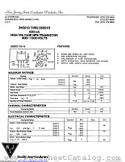 2N5015 datasheet pdf New Jersey Semiconductor