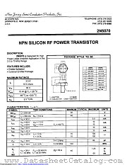 2N5070 datasheet pdf New Jersey Semiconductor