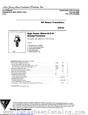 2N5102 datasheet pdf New Jersey Semiconductor
