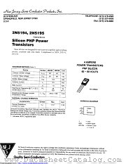 2N5195A datasheet pdf New Jersey Semiconductor