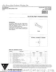 2N5416SGGGJ datasheet pdf New Jersey Semiconductor