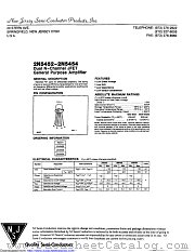 2N5453 datasheet pdf New Jersey Semiconductor