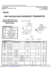 2N5583 datasheet pdf New Jersey Semiconductor