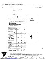 2N5809 datasheet pdf New Jersey Semiconductor
