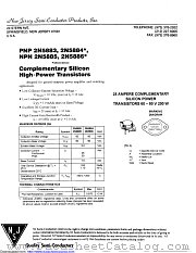 2N5886G datasheet pdf New Jersey Semiconductor