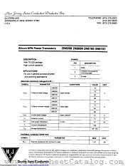 2N6098 datasheet pdf New Jersey Semiconductor