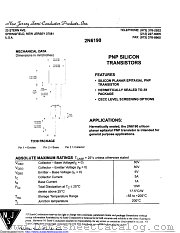 2N6190 datasheet pdf New Jersey Semiconductor