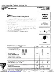 2N6342 datasheet pdf New Jersey Semiconductor