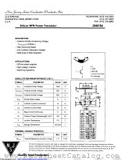 2N6754 datasheet pdf New Jersey Semiconductor