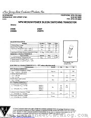 2N697A datasheet pdf New Jersey Semiconductor