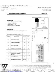2SA1232 datasheet pdf New Jersey Semiconductor
