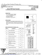 2SA1261 datasheet pdf New Jersey Semiconductor