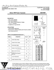 2SA1987 datasheet pdf New Jersey Semiconductor