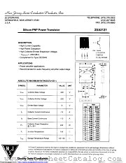 2SA2121 datasheet pdf New Jersey Semiconductor