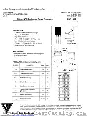 2SB1587 datasheet pdf New Jersey Semiconductor