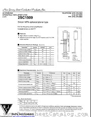 2SC1509 datasheet pdf New Jersey Semiconductor