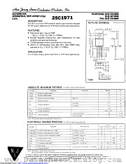 2SC1971 datasheet pdf New Jersey Semiconductor