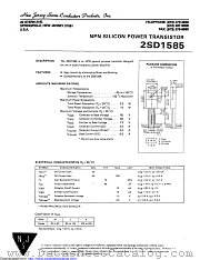 2SD1585 datasheet pdf New Jersey Semiconductor