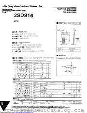 2SD916 datasheet pdf New Jersey Semiconductor