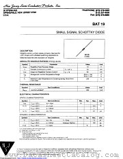 BAT19 datasheet pdf New Jersey Semiconductor