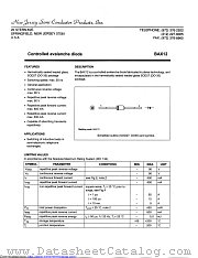 BAX12 datasheet pdf New Jersey Semiconductor