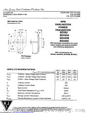 BDX69 datasheet pdf New Jersey Semiconductor