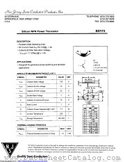 BDY73 datasheet pdf New Jersey Semiconductor