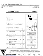 BFQ540 datasheet pdf New Jersey Semiconductor