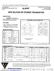 BLW50F datasheet pdf New Jersey Semiconductor