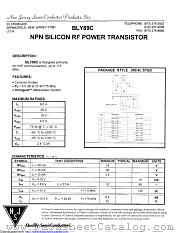 BLY89C datasheet pdf New Jersey Semiconductor