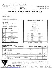 BLY92C datasheet pdf New Jersey Semiconductor