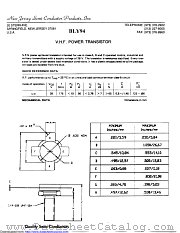 BLY94 datasheet pdf New Jersey Semiconductor