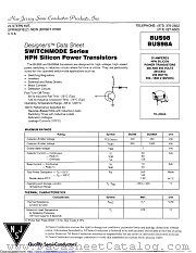BUS98 datasheet pdf New Jersey Semiconductor