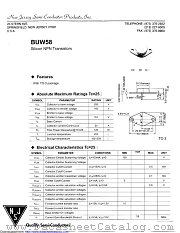 BUW58 datasheet pdf New Jersey Semiconductor