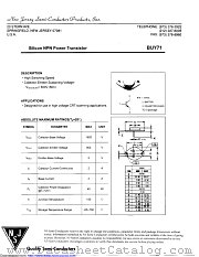BUY71 datasheet pdf New Jersey Semiconductor