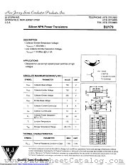 BUY79 datasheet pdf New Jersey Semiconductor