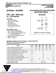 BYW95E datasheet pdf New Jersey Semiconductor