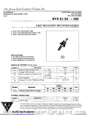 BYX61-400 datasheet pdf New Jersey Semiconductor