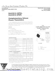 D44VH10 datasheet pdf New Jersey Semiconductor