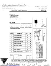 D45C10 datasheet pdf New Jersey Semiconductor