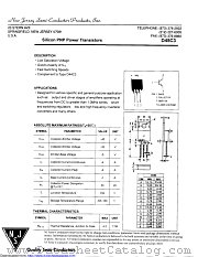 D45C3 datasheet pdf New Jersey Semiconductor