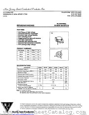 IRF441 datasheet pdf New Jersey Semiconductor