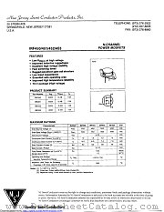 IRF452 datasheet pdf New Jersey Semiconductor