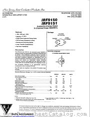 IRF9150 datasheet pdf New Jersey Semiconductor