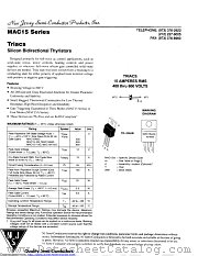 MAC15-4 datasheet pdf New Jersey Semiconductor